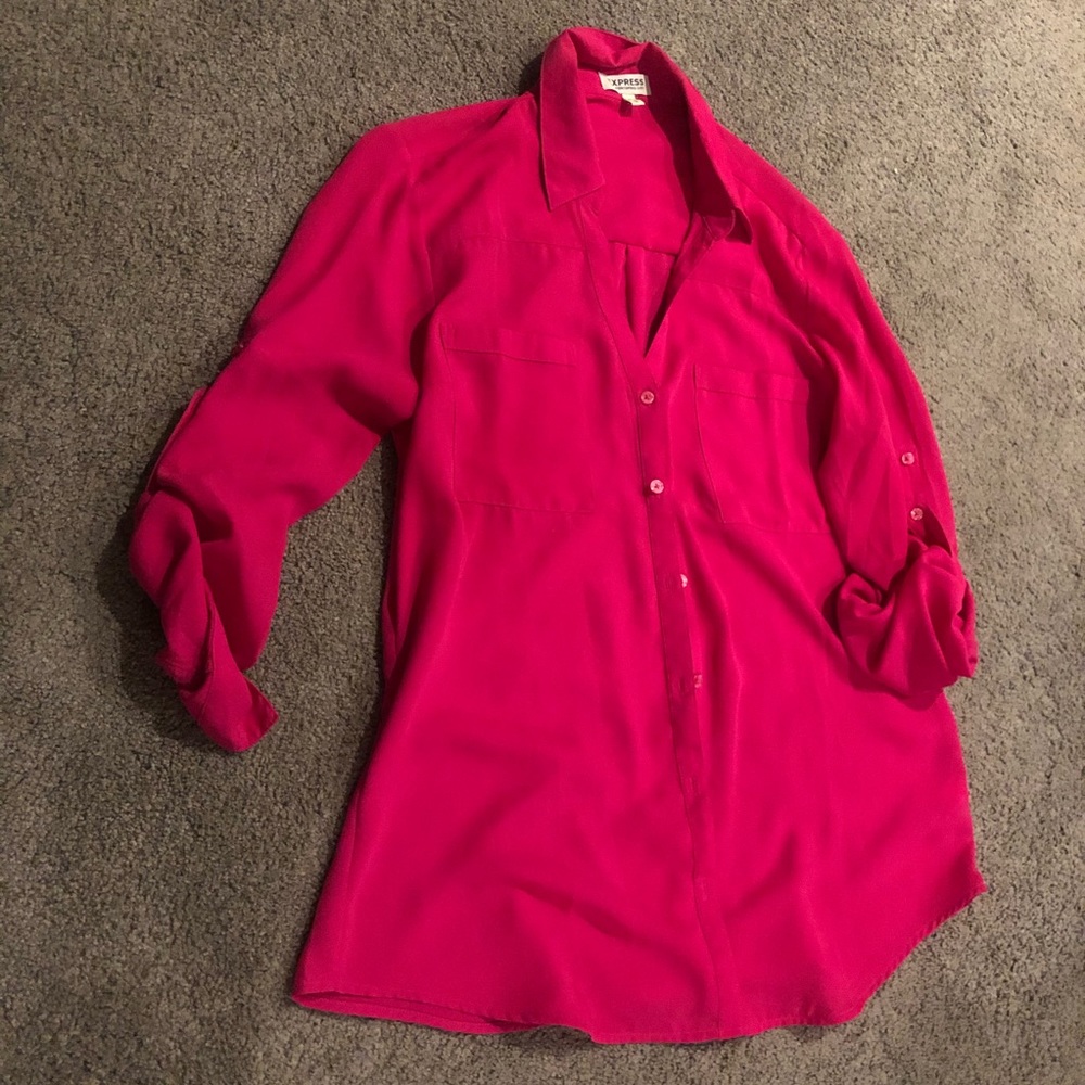 EXPRESS - business magenta pink blouse!